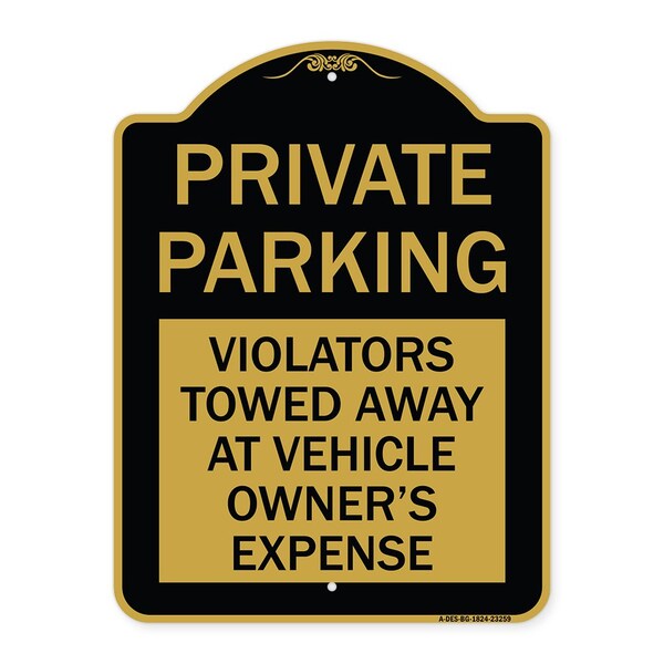 Private Parking Violators Towed Away at Vehicle Owners Expense, A-DES-BG-1824-23259